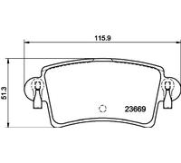 Brake Pad Set HELLA 8DB 355 009-421 Fits Nissan Opel Renault Vauxhall Interstar