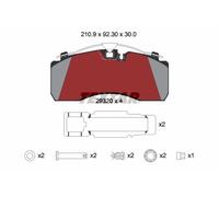 Brake Pad Set Fits MAN Accessories Textar 2932001 1 Year Warranty