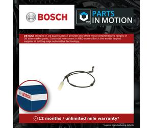 Brake Pad Wear Indicator Sensor fits BMW 318D 2.0D Front 05 to 21 Genuine Bosch