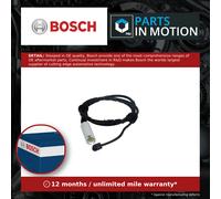 Brake Pad Wear Indicator Sensor fits BMW 325D 3.0D Rear 10 to 13 N57D30A Bosch