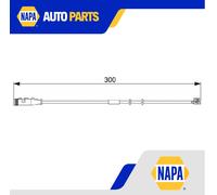 Bosch 1987473033 Wear Sensor F.Brake Pad