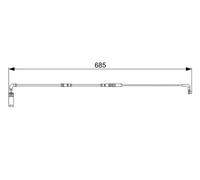 Brake pad wear sensor Disc Brake 1 987 473 003 BOSCH for BMW 5 6 6 Convertible