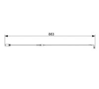 Bosch Wear Sensor Front Brake Pad AP806 - 1987473005