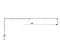 Bosch Brake Pad Wear Sensor 1987473009 - Front - Warning Contact for Land Rover