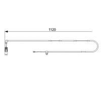 WARNING CONTACT BRAKE PAD WEAR FOR LAND ROVER RANGE/III/Mk/SUV M62 B44 4.4L 6cyl