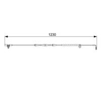Warning Contact, brake pad wear for LAND ROVER BOSCH 1 987 473 022