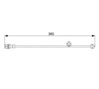 Bosch Brake Pad Wear Sensor - 1 987 473 023 - Disc Brake - for Porsche Boxster/Spyder