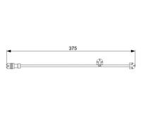 Bosch 1987473024 Brake Pad Wear Warning Contact Front Right Fits Porsche 911