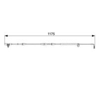 Brake pad wear sensor Disc Brake 1 987 473 032 BOSCH for LAND ROVER DISCOVERY IV