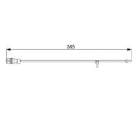 WARNING CONTACT BRAKE PAD WEAR 1 987 473 040 FOR PORSCHE M97.01S/01 3.8L 6cyl