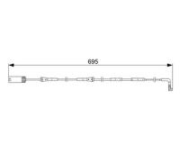 Brake pad wear sensor Disc Brake 1 987 473 050 BOSCH for BMW 1 Sports Hatch 3 1