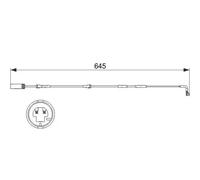 NEW BRAKE PAD WEAR WARNING CONTACT FOR BMW X1 E84 N47 D20 C X1 SAV E84 BOSCH