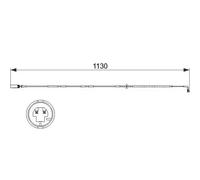 BRAKE PAD WEAR WARNING CONTACT FOR BMW X1 E84 N52 B30 A N47 D20 C BOSCH