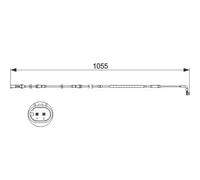 Brake pad wear sensor Disc Brake 1 987 473 506 BOSCH for BMW 7