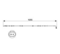 Brake pad wear sensor Disc Brake 1 987 473 507 BOSCH for BMW 7