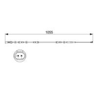 Brake pad wear sensor Disc Brake 1 987 473 508 BOSCH for BMW 5 Gran Turismo