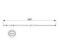BOSCH 1 987 473 512 Warning Contact, brake pad wear for BMW