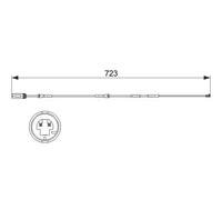 Brake pad wear sensor Disc Brake 1 987 473 514 BOSCH for BMW 3 Touring 3 3 Coupe