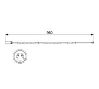 Bosch Brake Pad Wear Sensor 1 987 473 523 - for MINI Countryman / Paceman (R60/R61)