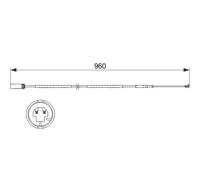 Brake pad wear sensor Disc Brake 1 987 473 523 BOSCH for MINI MINI COUNTRYMAN