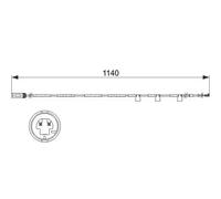Bosch Brake Pad Wear Sensor 1 987 473 525, Brake Wear Indicator for MINI R56 R55 R57 R59