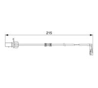 Bosch Brake Pad Wear Sensor AP544 – OEM 1 987 474 489 – Fits Audi, Porsche – 1 Piece