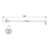 Bosch AP610 Wear Sensor - 1 Piece