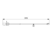 Bosch Brake Pad Wear Sensor 1 987 474 518 for Audi A6/S6 A7/Sportback/S7 3.0L
