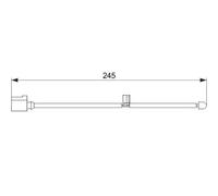 Bosch Brake Pad Wear Sensor 1 987 474 563 - Warning Contact for Audi Q7 / Porsche 3.0L