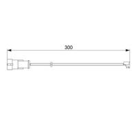 Fits Iveco Daily II-III Front Brake Pad Indicator Wear Sensor (90-06)