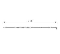 Brake pad wear sensor Disc Brake 1 987 474 587 BOSCH for OPEL ASTRA G Hatchback