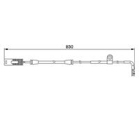 Brake pad wear sensor Disc Brake 1 987 474 958 BOSCH for BMW 5 5 Touring