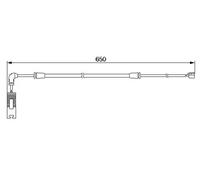 Brake pad wear sensor Disc Brake 1 987 474 960 BOSCH for BMW 3 3 Touring 3 Coupe