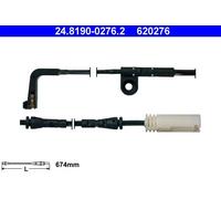 Brake pad wear sensor Disc Brake 24.8190-0276.2 ATE for BMW 6 6 Convertible