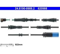 ATE 24.8190-0988.2 Warning Contact, brake pad wear for BMW