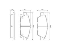 Brake pads 0 986 424 289 BOSCH for ROVER HONDA