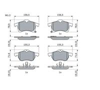 Brake Pads Set fits VAUXHALL ASTRAVAN G 1.6 Front 00 to 05 With ABS Z16XE Bosch