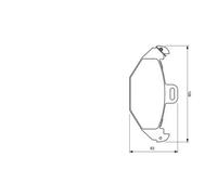 Bosch Brake Pad Set 0 986 424 532 for Renault Laguna I, Nevada, Estate, Grandtour 1.8L