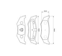 Brake pads 0 986 424 585 BOSCH for CHRYSLER DODGE