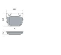 Bosch 0986424606 Brake Pad Set (BP2430)