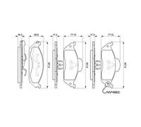 Bosch 0986424611 Disc Brake Brake Pad Set Front Fits Mercedes-Benz M-Class