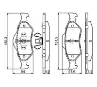 Bosch Brake Pads 0 986 424 645 – Front – Fits Ford & Mazda