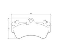 Brake pads 0 986 424 740 BOSCH for PORSCHE VW