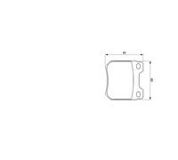 BOSCH 0 986 424 754 Brake pad set