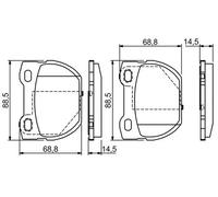 Brake Pads Set fits LAND ROVER DEFENDER L316 4.0 Rear 98 to 00 37L Genuine Bosch