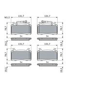 BOSCH 0 986 424 851 Brake pad set