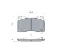 BOSCH 0 986 424 852 Brake pad set