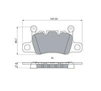 BOSCH 0 986 424 926 Brake pad set
