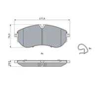 BOSCH 0 986 424 931 Brake pad set
