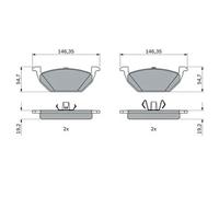 BOSCH 0 986 424 933 Brake pad set